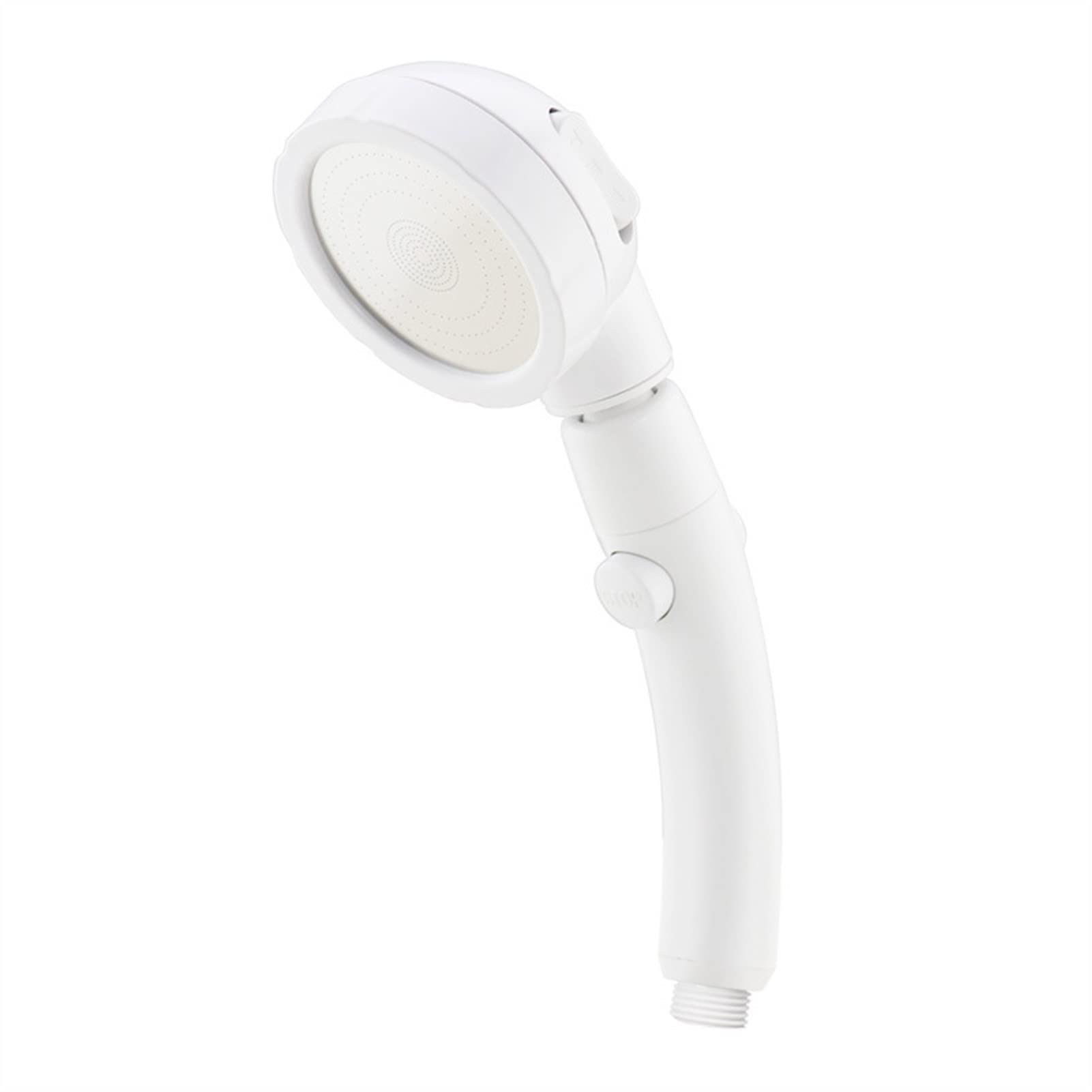 360 Degree Rotating Shower Head with 3 Spray Modes - Adjustable High Pressure Showerhead with Stop Button (White) - Perfect for Bathroom, Spa, and Home Relaxation