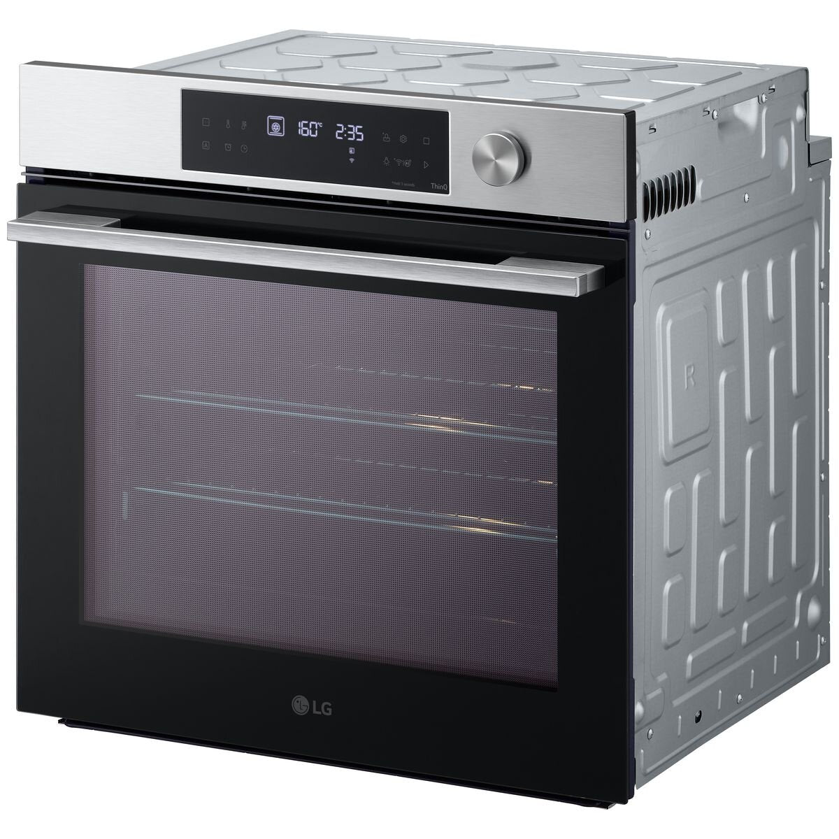 LG 60cm InstaView Series 7 Pyrolytic Self-Cleaning Oven with Stainless Steel Design - BO607G1S4 - Perfect for Modern Kitchens, Baking, Roasting & Family Cooking
