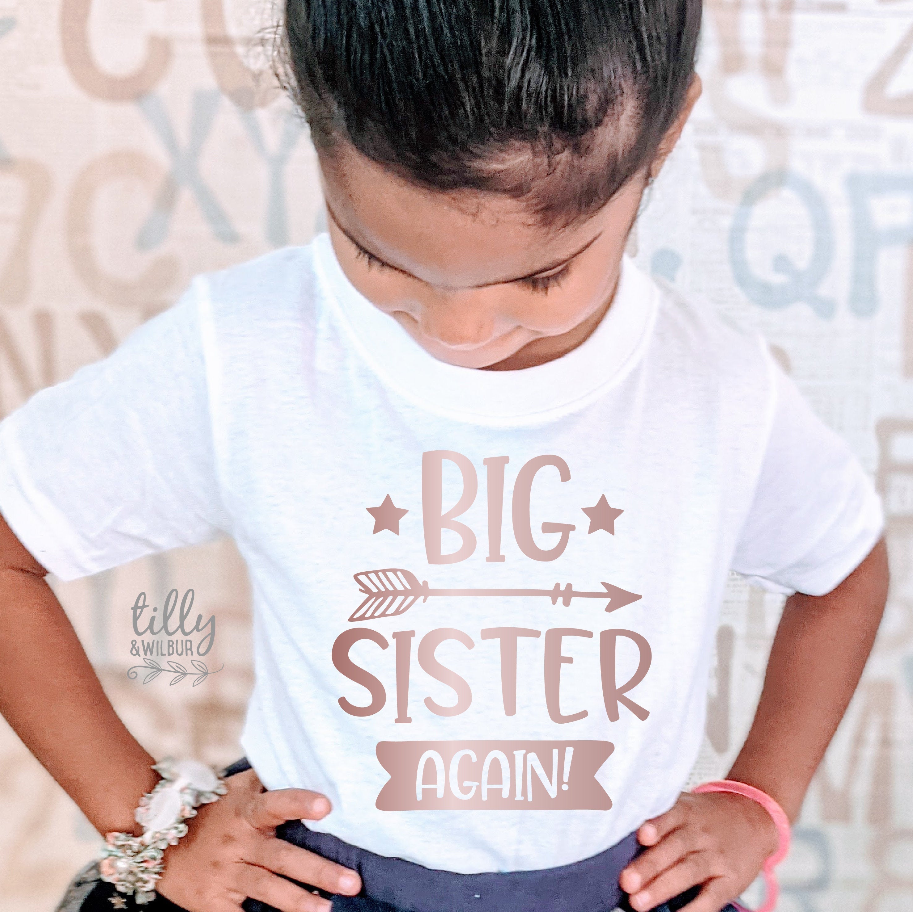 Big Sister Again T-Shirt - Comfortable Cotton Tee for Women - Perfect for Siblings, Family Reunions & Casual Wear