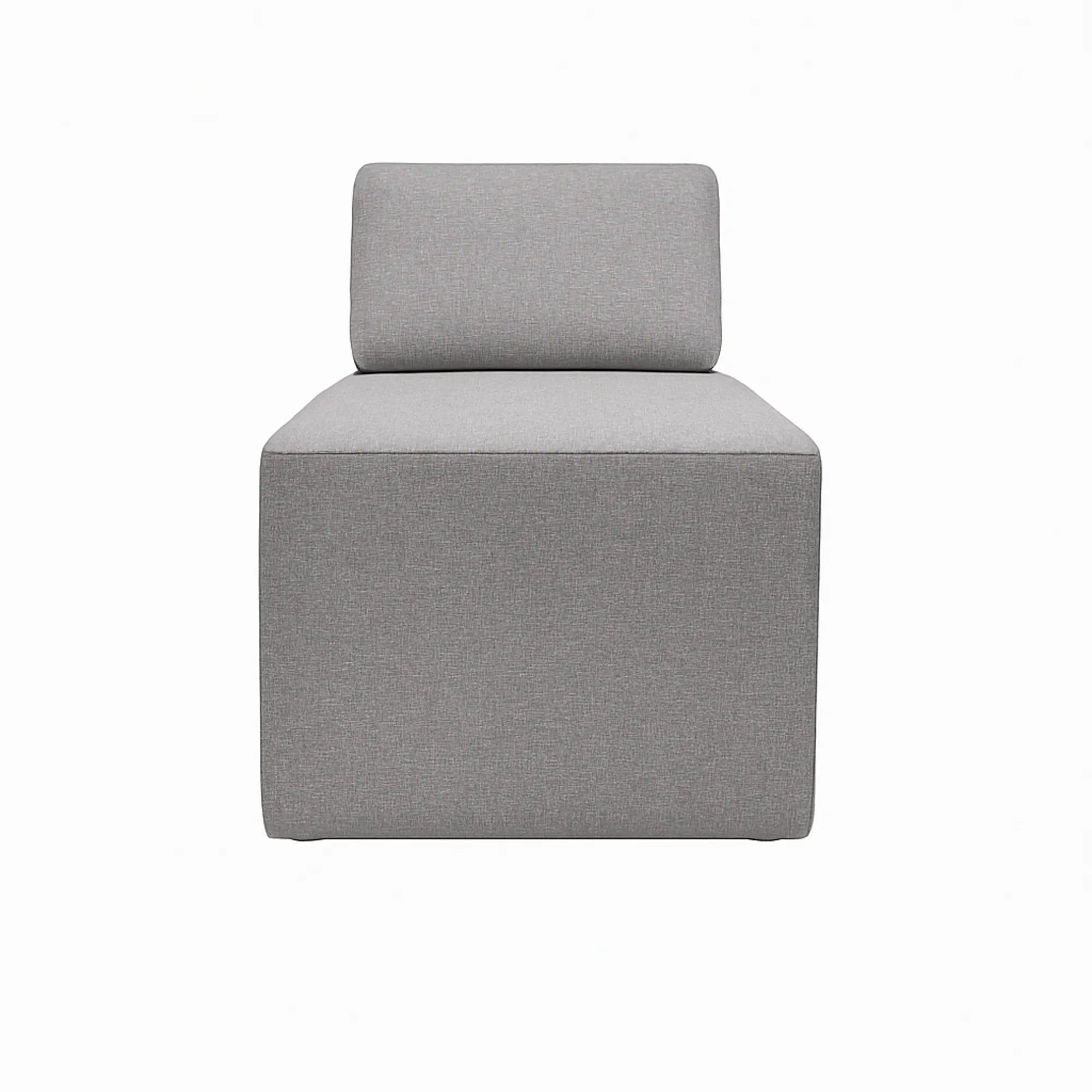 Dylan Upholstered Ottoman with Backrest - Comfortable Footrest and Extra Seating for Living Room, Bedroom, or Office