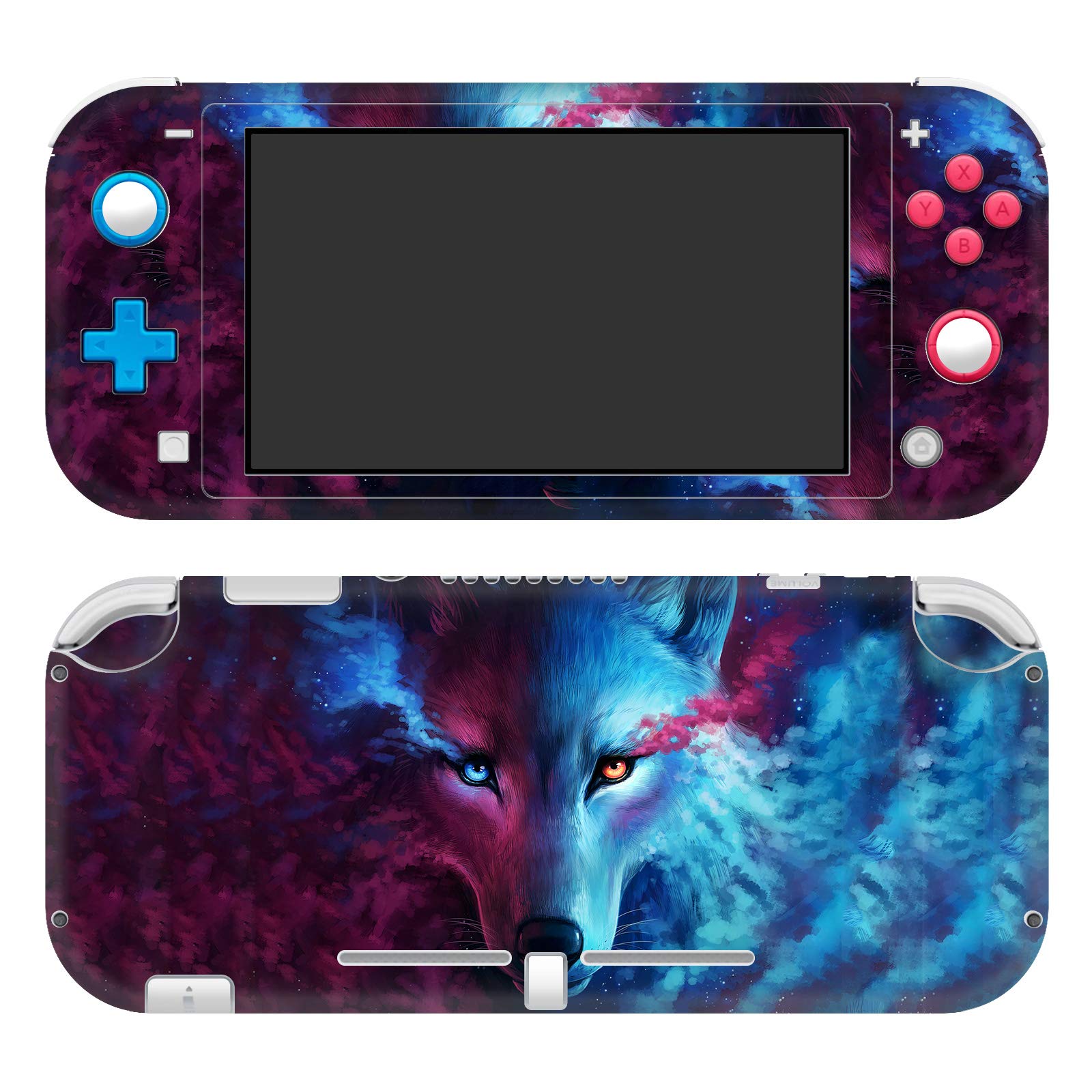 Official Jonas JoJoesArt Jödicke Wolf Galaxy Mix Art Vinyl Skin Sticker Compatible with Nintendo Switch Lite - Protective Decal for Gaming, Travel & Personalization