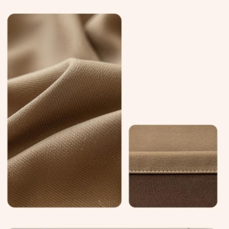 Amina Chenille Blackout Curtains - Thermal Insulated Custom Window Drapes for Bedroom & Living Room - Noise Reducing & Light Blocking for Better Sleep & Privacy