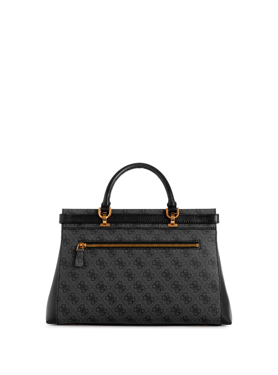 Luxury Black Logo Sestri Satchel Bag for Women - Elegant Leather Handbag for Work, Travel & Everyday Use