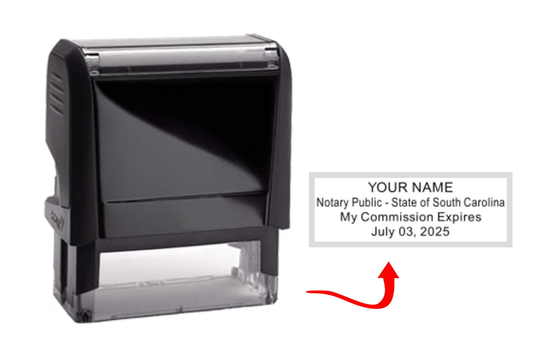 South Carolina Notary Public Seal & Self Inking Stamp Kit with Notary Journal - Professional Notary Supplies for Legal Documents & Official Paperwork