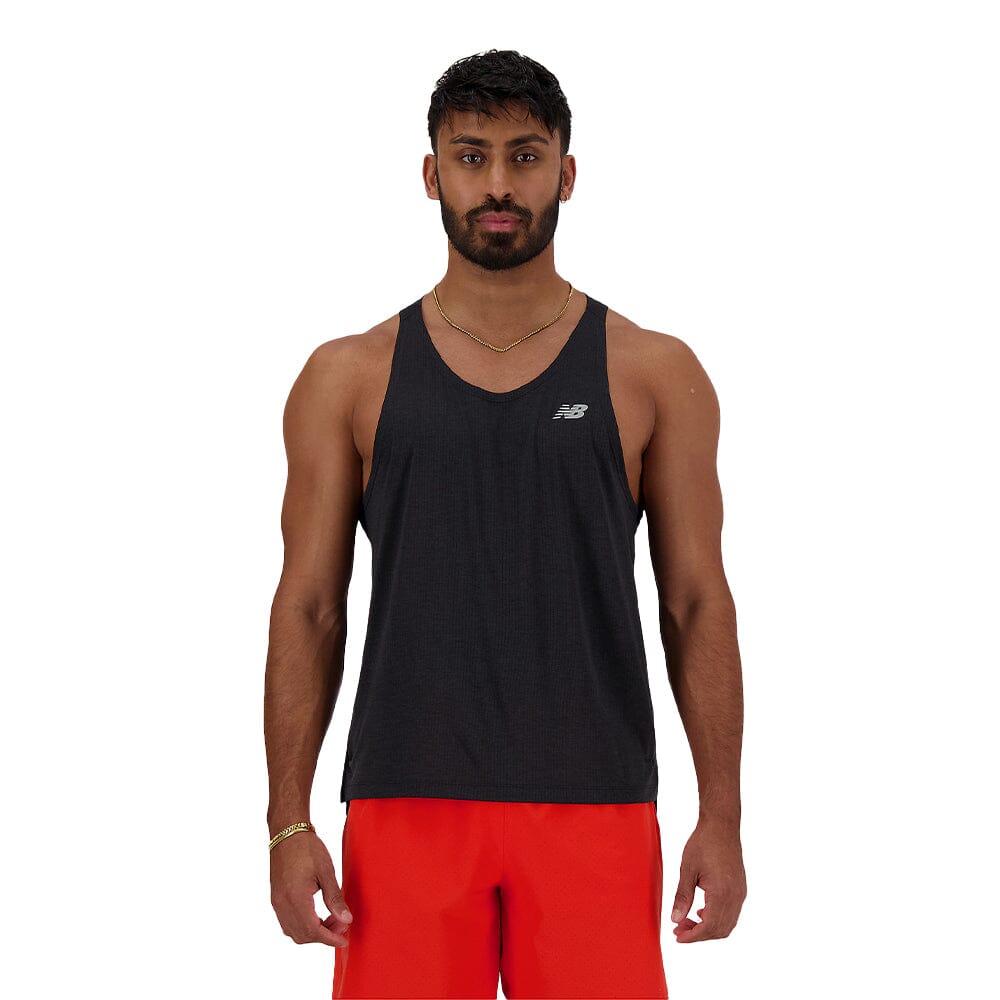 New Balance Men's Running Singlet - Lightweight & Breathable Workout Top for Jogging, Gym & Training - Comfortable Athletic Shirt for Active Lifestyles