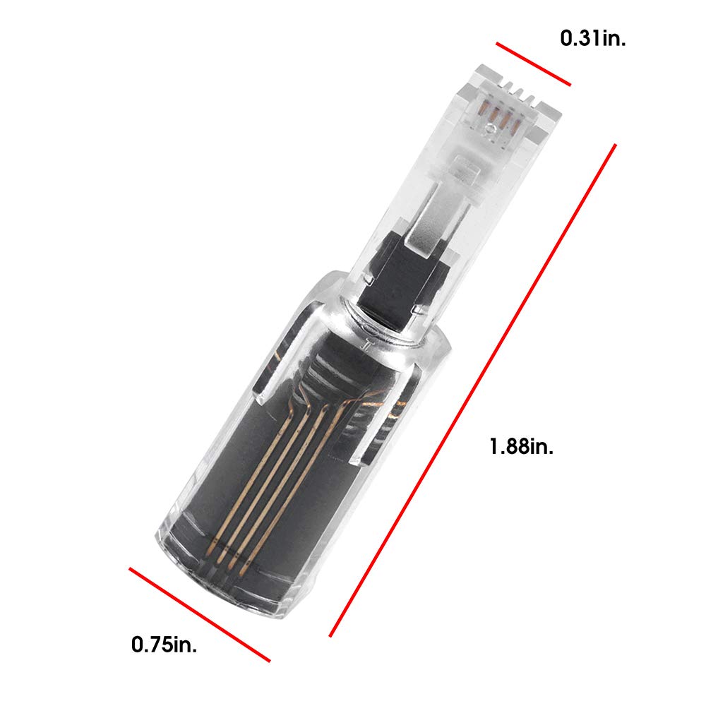 10 Pack Power Gear Telephone Cord Detangler - Tangle-Free 360° Rotation for Landline Phone Handset - Compatible with All Brands (Black, Model 52230) - Perfect for Home & Office Use - Organize Desk & Prevent Cord Mess