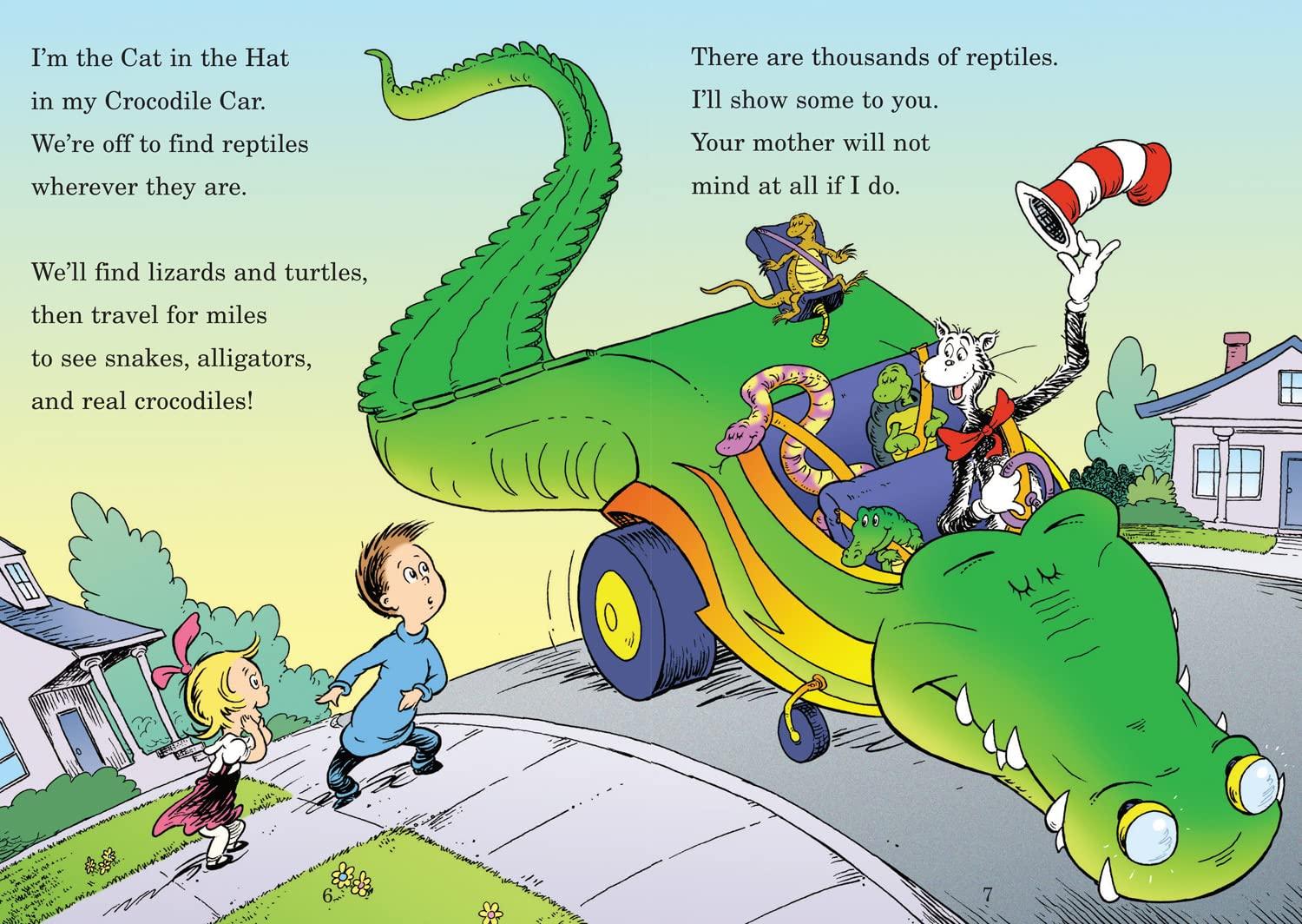 The Cat in the Hat: Miles and Miles of Reptiles - Fun Educational Book About Reptiles for Kids | Perfect for Homeschooling & Science Learning