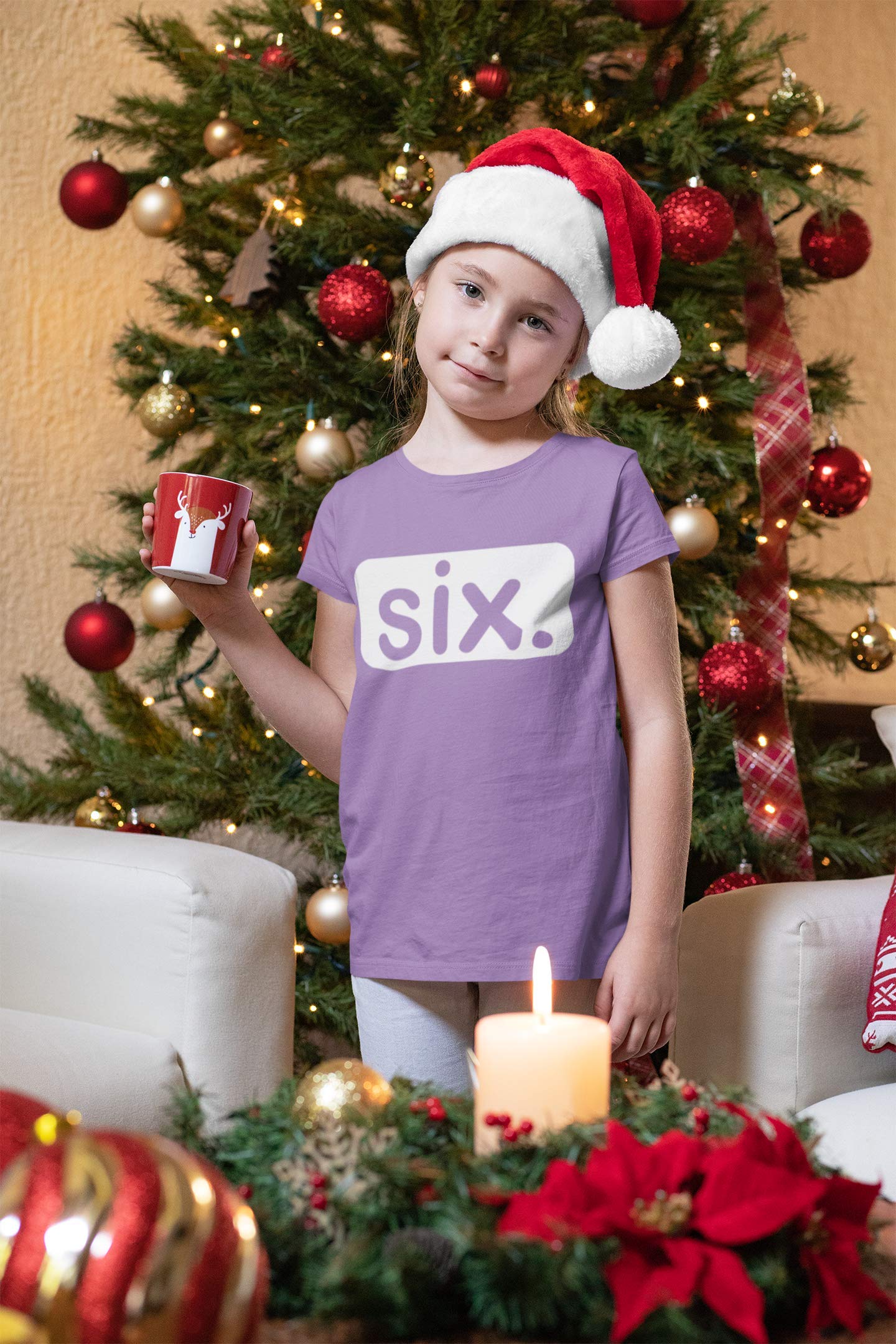 Happy 6th Birthday Outfit for Girls - Cute Toddler 6th Birthday Shirt - Perfect Gift for 6 Year Old Girls - Ideal for Birthday Parties, Photo Shoots & Special Celebrations