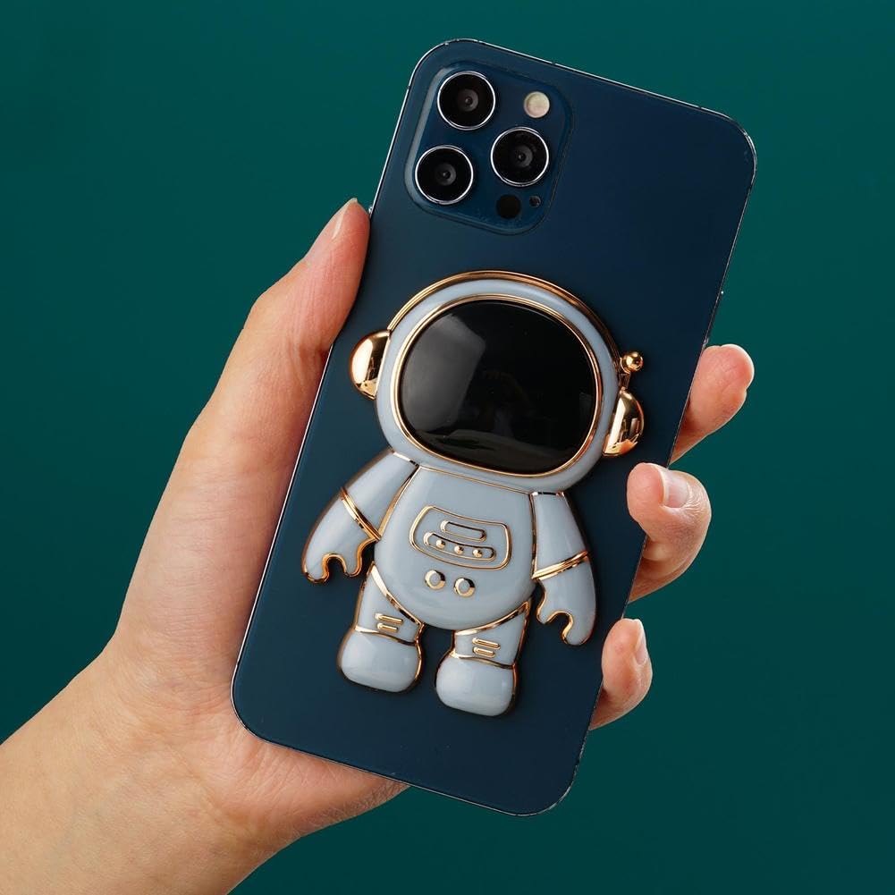 Adjustable Astronaut Phone Stand Holder - Hidden Kickstand for Desk, Tablet & Cell Phone | Cute Gift for Women & Girls | Perfect for Office, Home & Travel Use