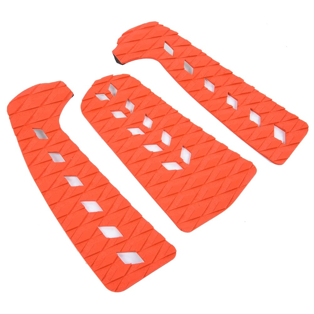 Janzoom Non-Slip Surfboard Traction Pads - Heat Resistant, Waterproof & Shock Absorbing Stomp Pads for Shortboards - Perfect for Surfing, Bodyboarding & Water Sports