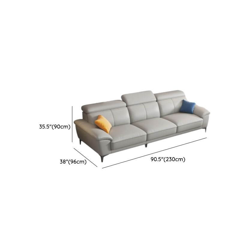 L-Shaped & Straight Sectional Sofa with Chaise Lounge - Right-Hand Facing Modern Living Room Furniture for Small Spaces & Home Theater Seating