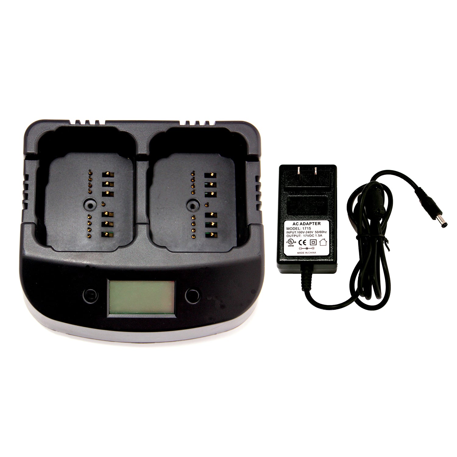 KENWOOD Two Way Radio Battery Dual Charger - Fast Charging for KENWOOD TK-2180 TK-3180 Radios - Perfect for Security, Construction & Emergency Communication
