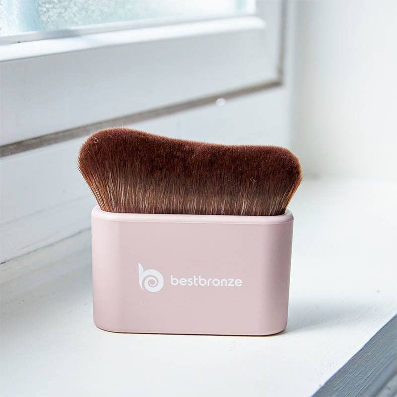 Best Bronze Bombshell Waterproof Leg & Body Makeup Kit - Full Coverage Concealer with Foundation Brush - Natural Tan Shade NC18 for Legs, Scars, Varicose Veins - Perfect for Weddings, Photos, Beach & Special Occasions
