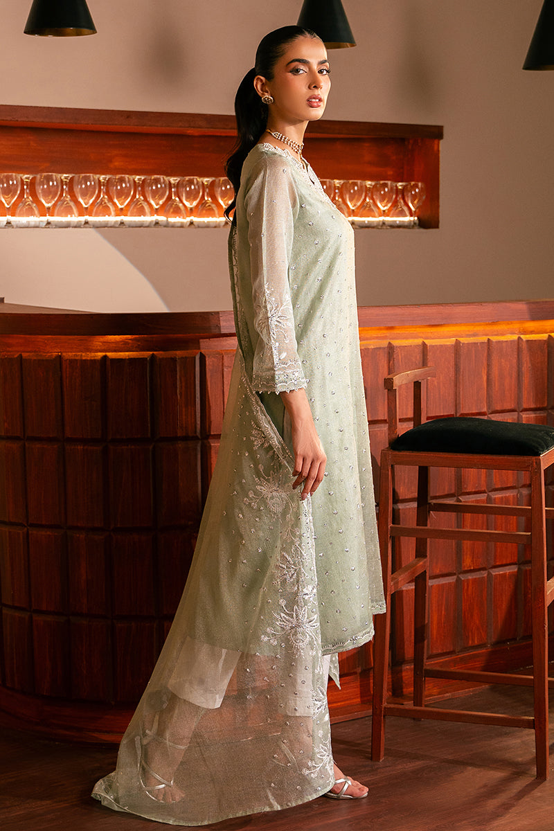 MINTY MEADOW 2-Piece Women's Ethnic Outfit Set - Embroidered Shirt & Dupatta Scarf for Festivals, Weddings & Special Occasions