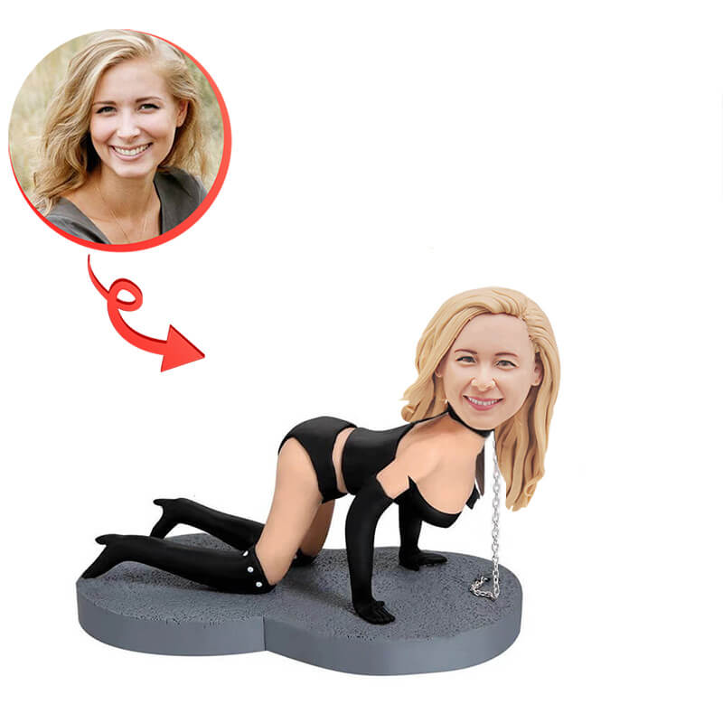 Custom Personalized Chain Up Bobblehead - Unique Collectible Figurine for BDSM Enthusiasts & Adult Toy Lovers - Perfect for Fetish Parties, Dungeon Decor & Erotic Gift Giving