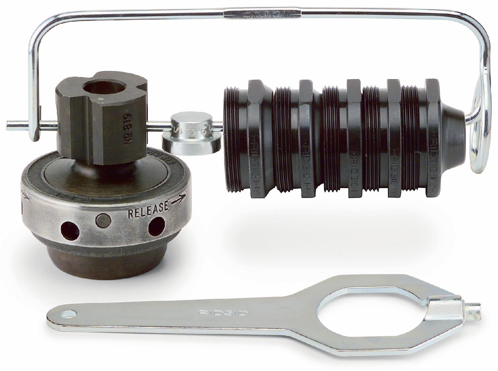 Ridgid 819 Nipple Chuck Kit 51005 - Professional Plumbing Tool for Pipe Fitting and Repair | Perfect for DIY Home Improvement and Plumbing Projects