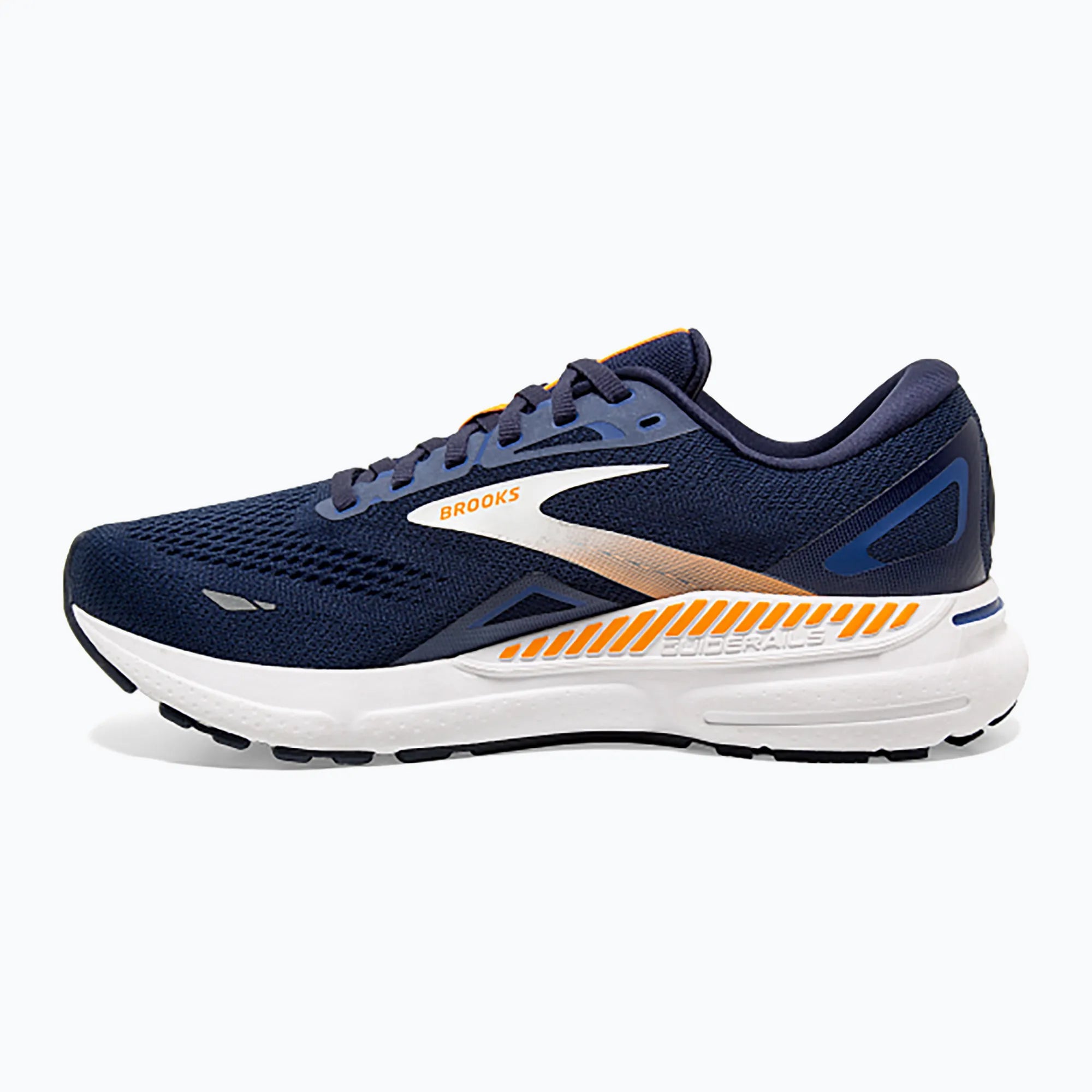 Brooks Men's Adrenaline GTS 23 Running Shoes - 1D486 Peacoat/Ultramarina/Orange - Cushioned Support for Road Running, Jogging & Gym Workouts