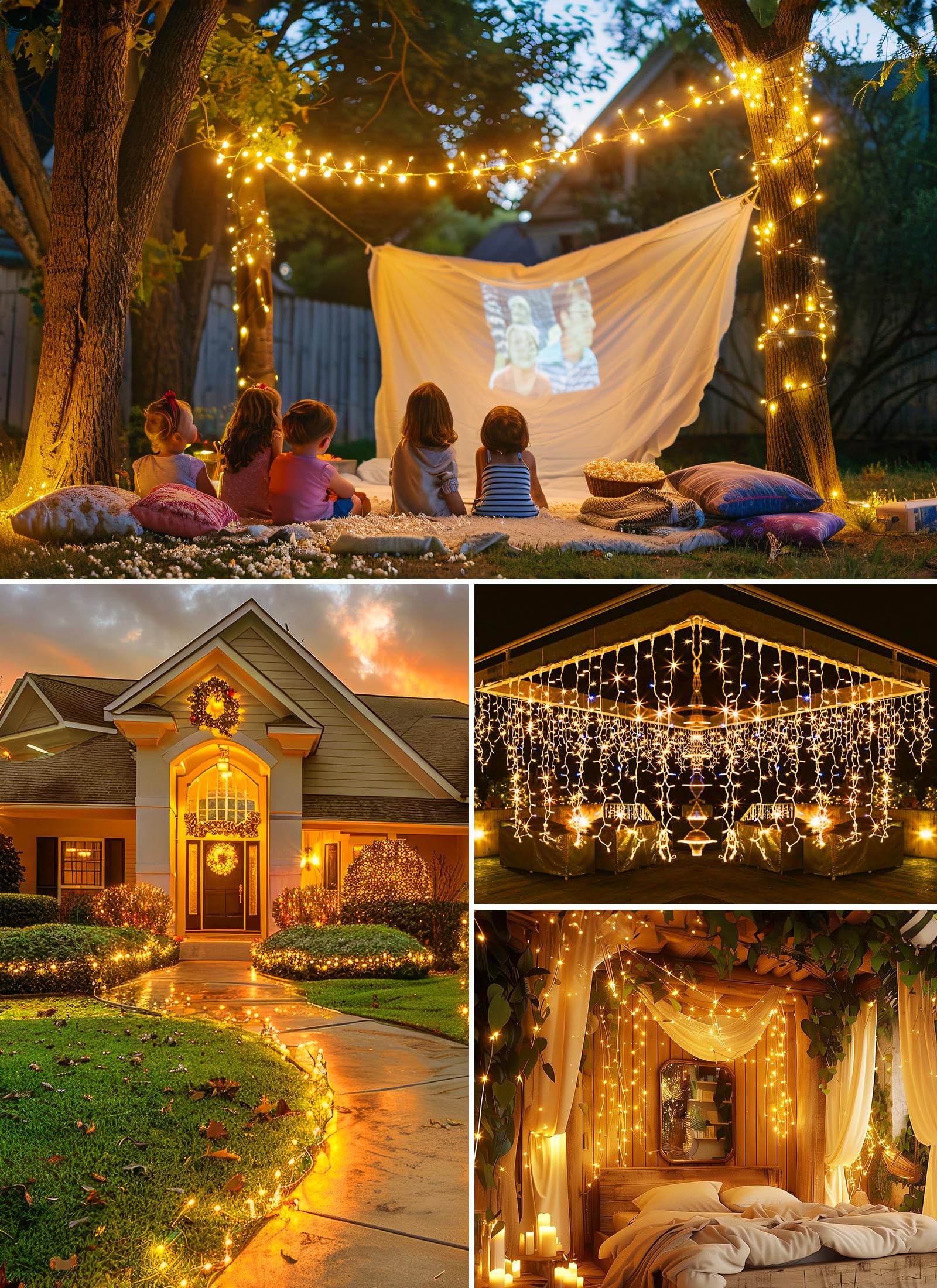 Battery Operated Fairy Lights - 10Ft 120LED Firecracker Twinkle String Lights with Remote Control | Firefly Starry Lights for DIY Wreath, Wedding, Outdoor, Indoor, Holiday & Christmas Decorations (Warm White) - Perfect for Bedroom, Garden, Party, and Home Decor