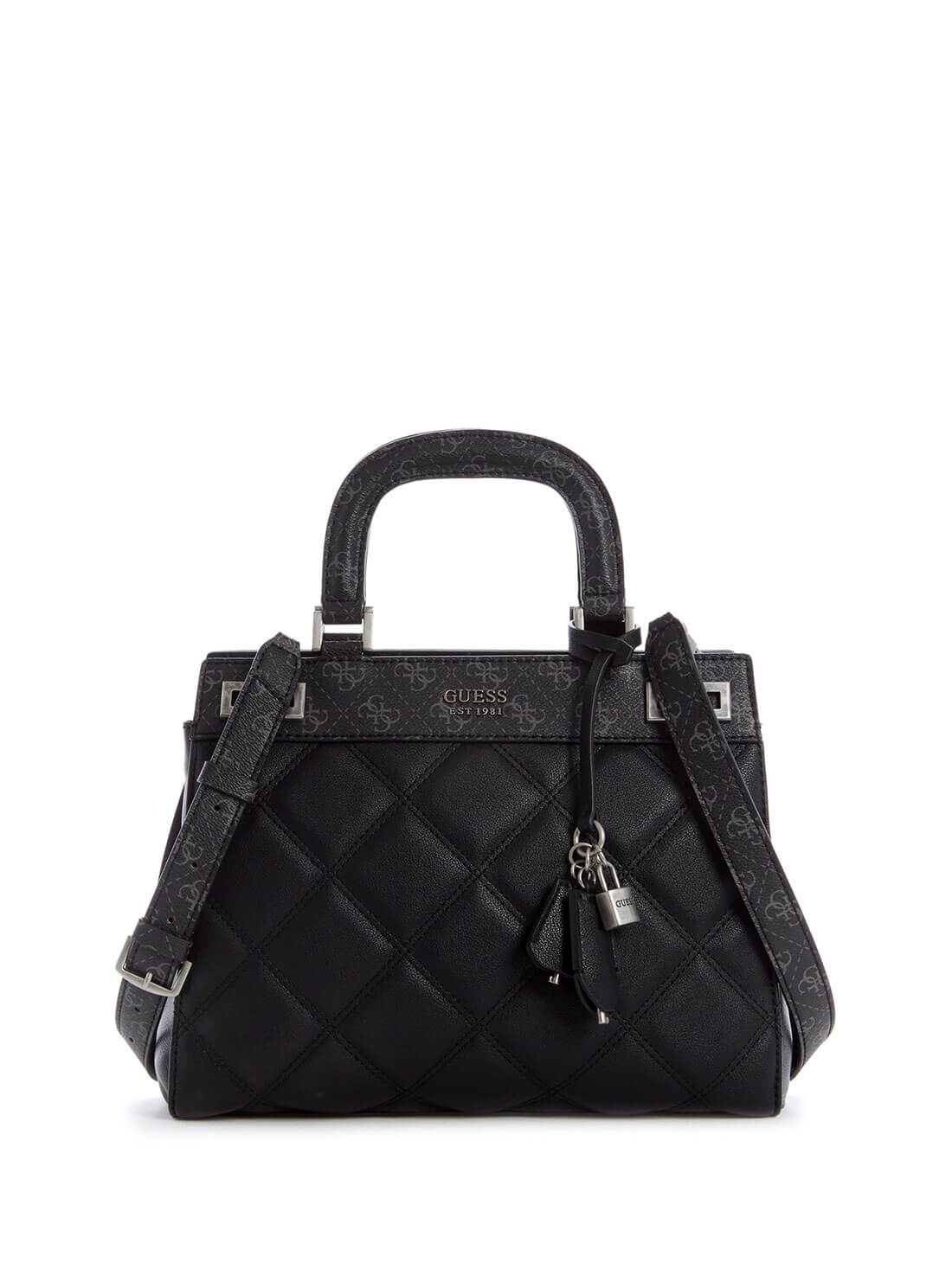 Luxury Black Katey Satchel Handbag for Women - Elegant Leather Shoulder Bag for Work, Travel & Everyday Use