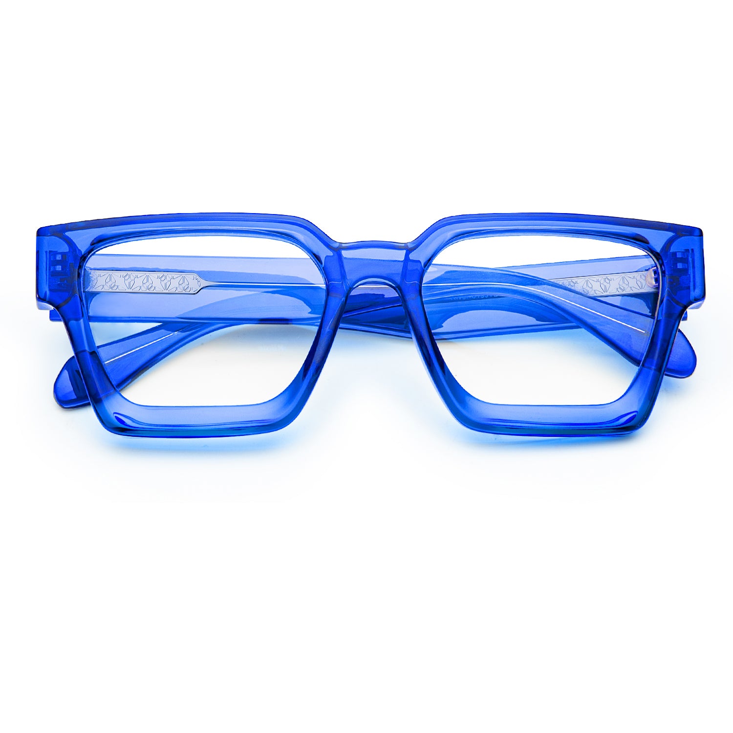Stylish River Geometric Eyeglasses for Men & Women - Trendy Square Frame Glasses for Reading & Fashion - Perfect for Office, Driving, and Daily Wear