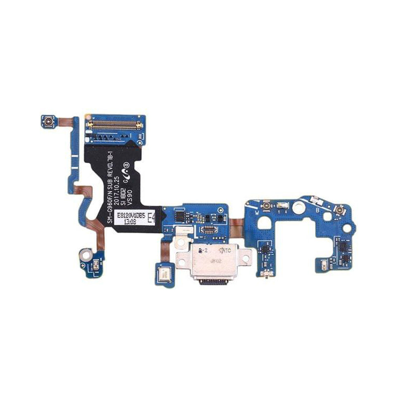 Original Samsung Galaxy S9 Charging Port Flex Cable with Microphone Replacement - Fast Charging & Data Transfer - DIY Repair Solution for Water Damage & Connectivity Issues (Home/Office/Travel Use)