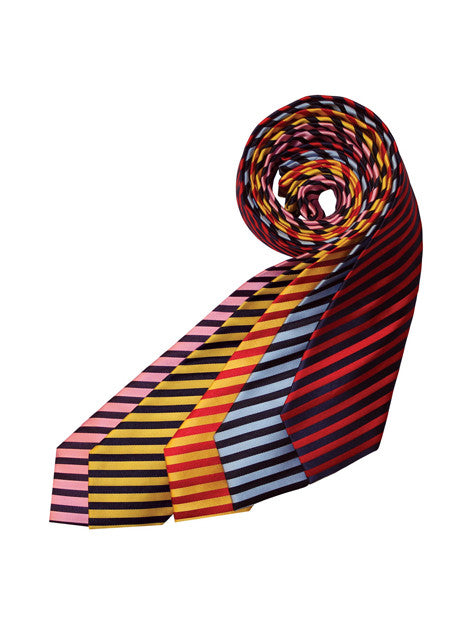 Equetech Broad Stripe Men's Necktie - Classic Business Formal Silk Tie for Office, Wedding & Special Occasions