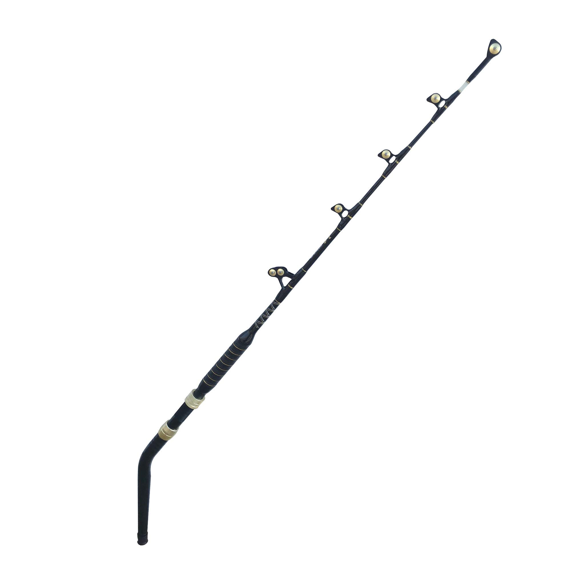 EatMyTackle Bent Butt Fishing Rod - Blue Marlin Tournament Edition Saltwater Offshore Fishing Pole | Heavy Duty Big Game Fishing Rod for Blue Marlin, Tuna & Swordfish | Perfect for Deep Sea Fishing Tournaments & Sportfishing Adventures