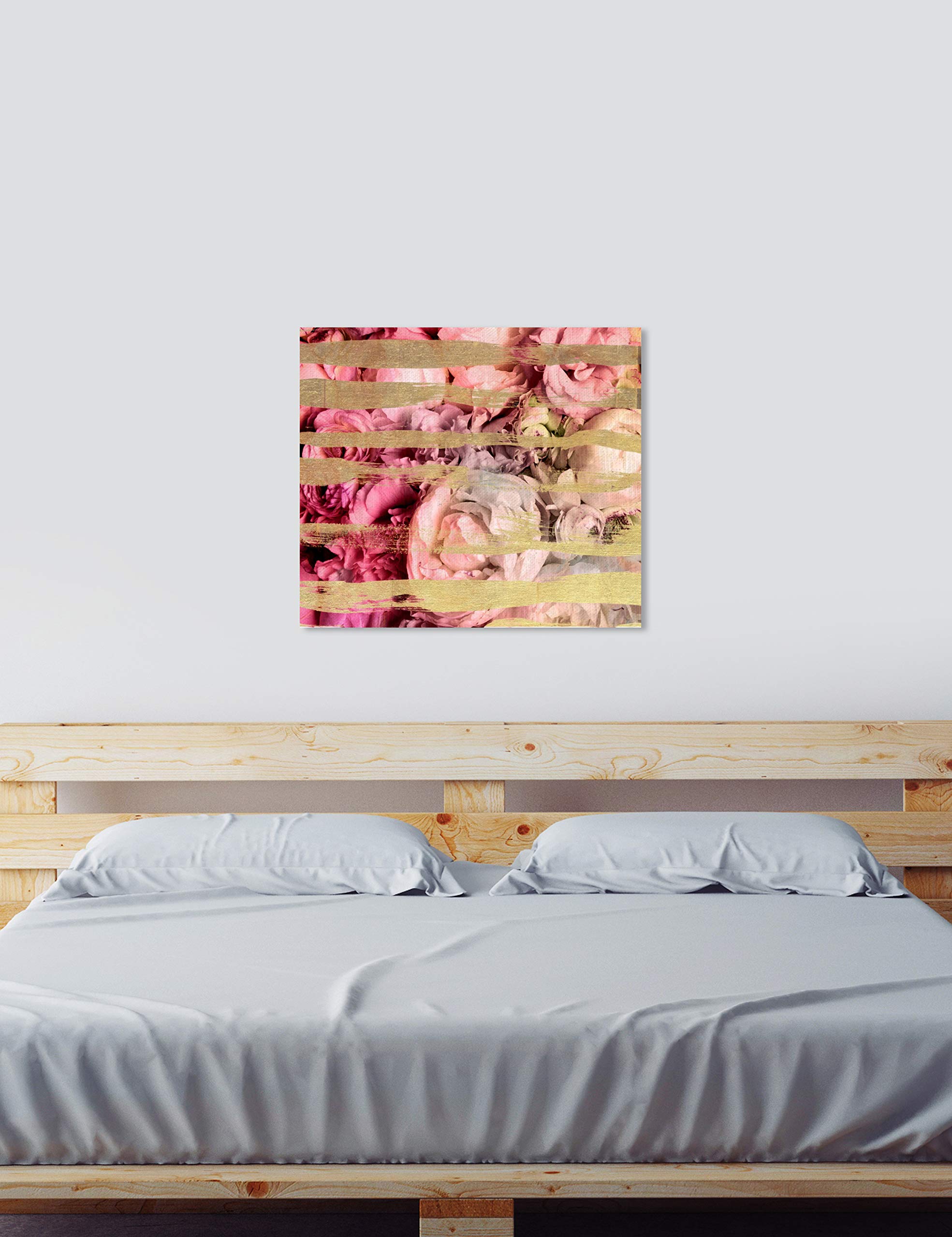 Abstract Wall Art Canvas Print 'Fields of Rose' - 16