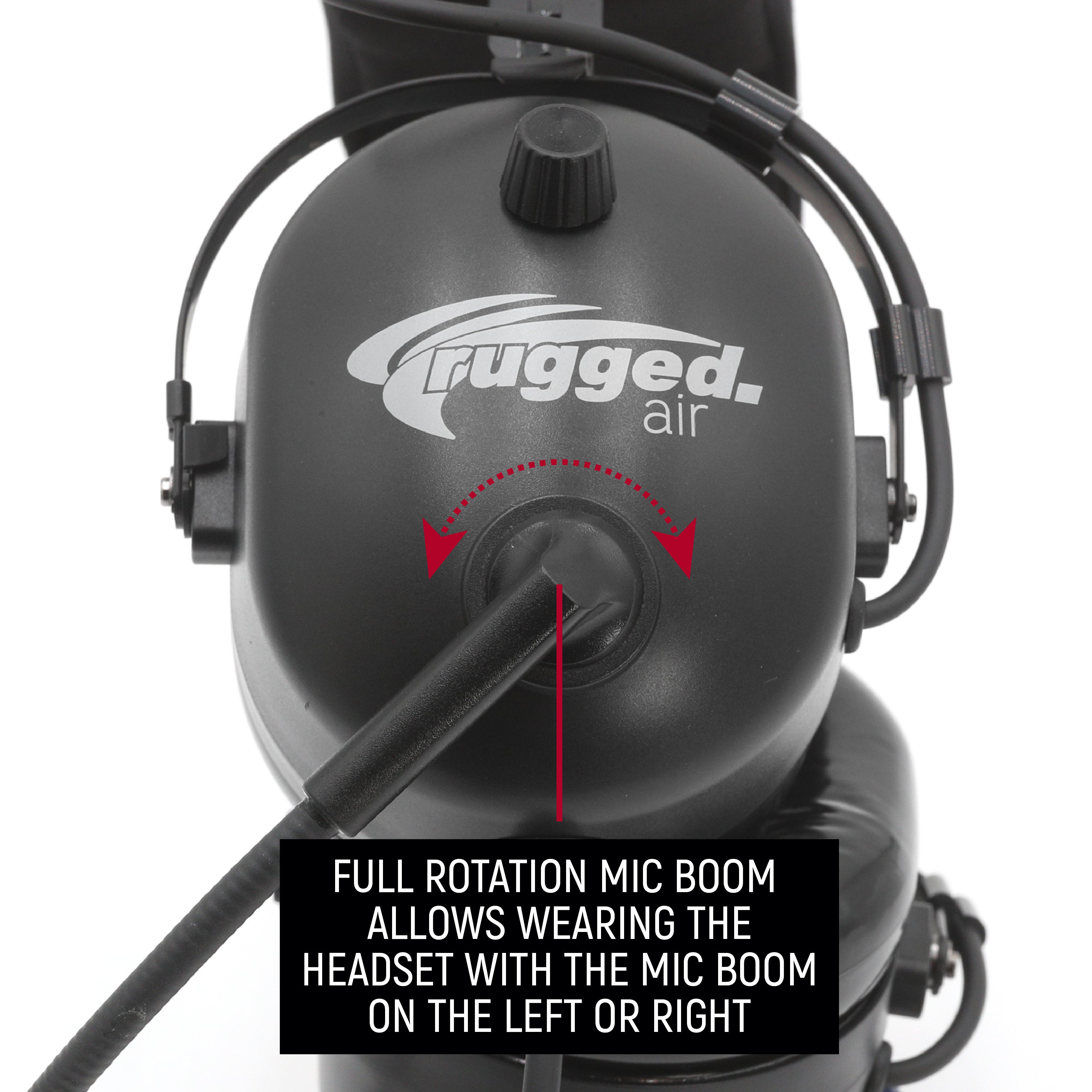 RA210 BT Bluetooth Aviation Headset - Noise Cancelling, Pilot Headphones for General Aviation, Flying, Training & Cockpit Use