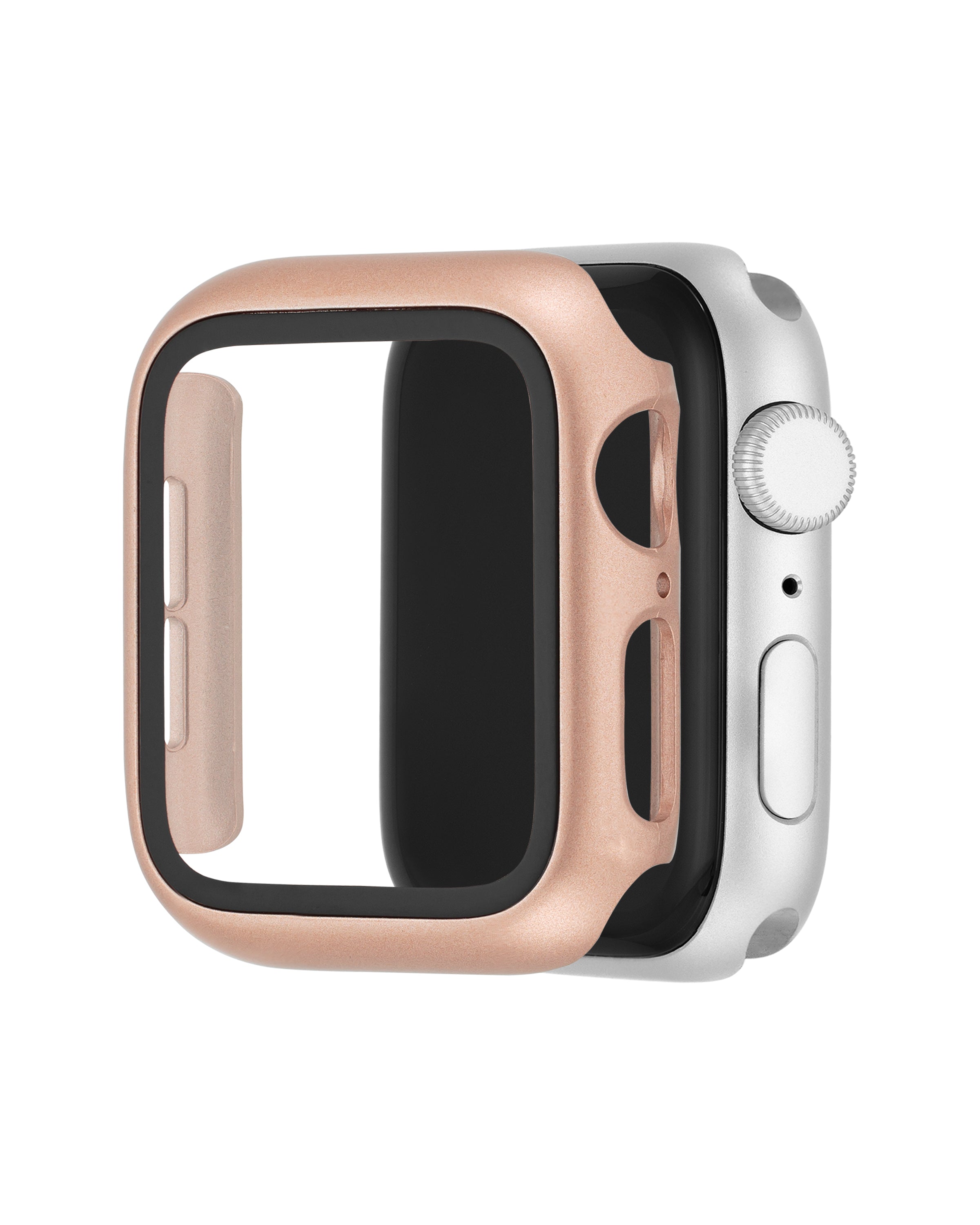 Durable Tempered Glass Screen Protector with Shockproof Case for Apple Watch Series 8/7/6/SE - Perfect for Workouts, Outdoor Activities & Daily Wear