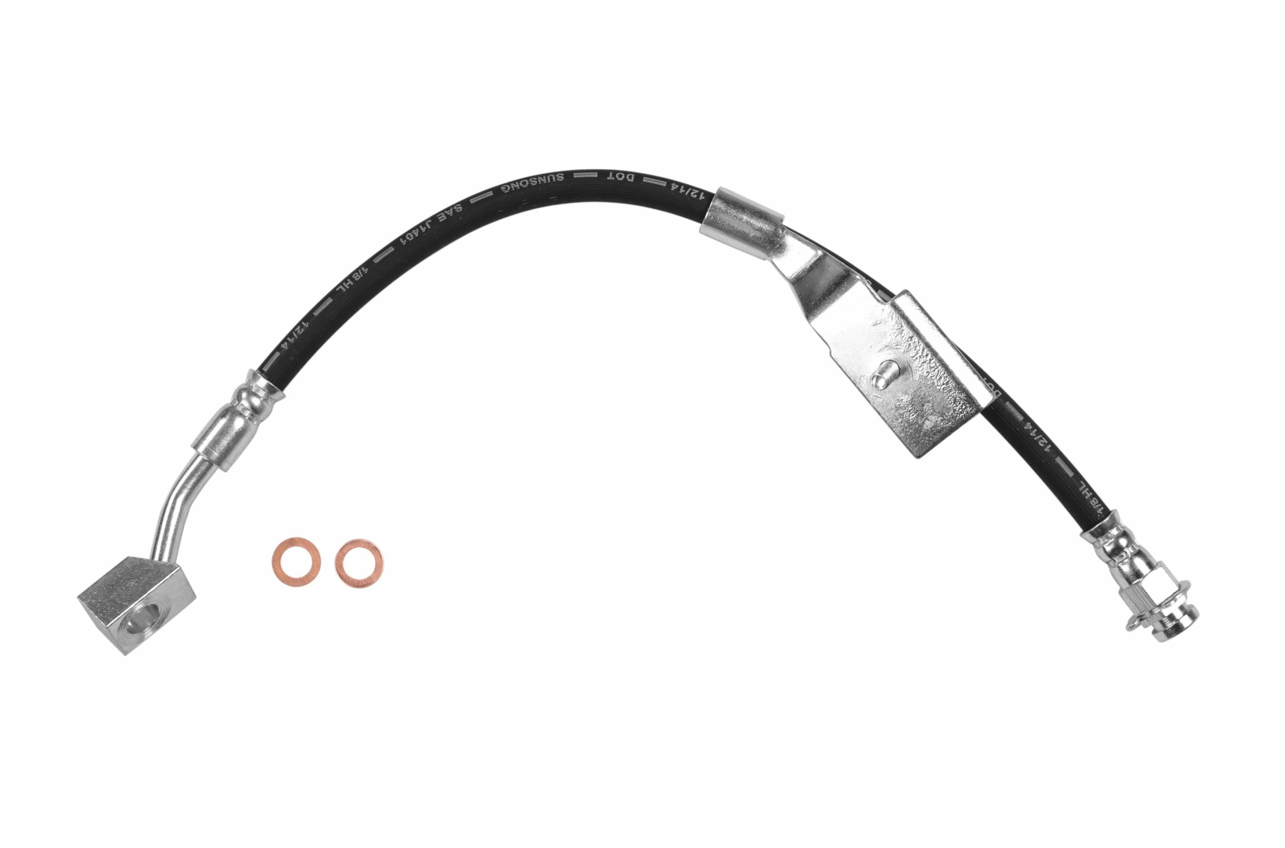Sunsong 2203045 Brake Hydraulic Hose - High Performance Replacement Hose for Cars, Trucks & SUVs - Perfect for Brake System Repairs and Maintenance