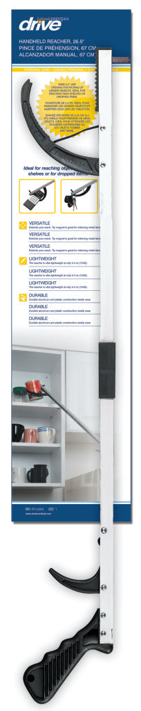 Extended Hand Held Reacher Grabber Tool - 26.5