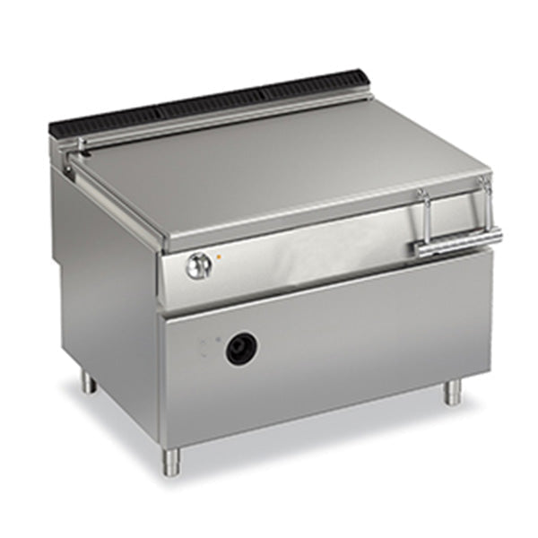 Baron 120L Commercial Gas Bratt Pan with Motorized Tilting - Perfect for Restaurants, Catering & Large-Scale Food Preparation