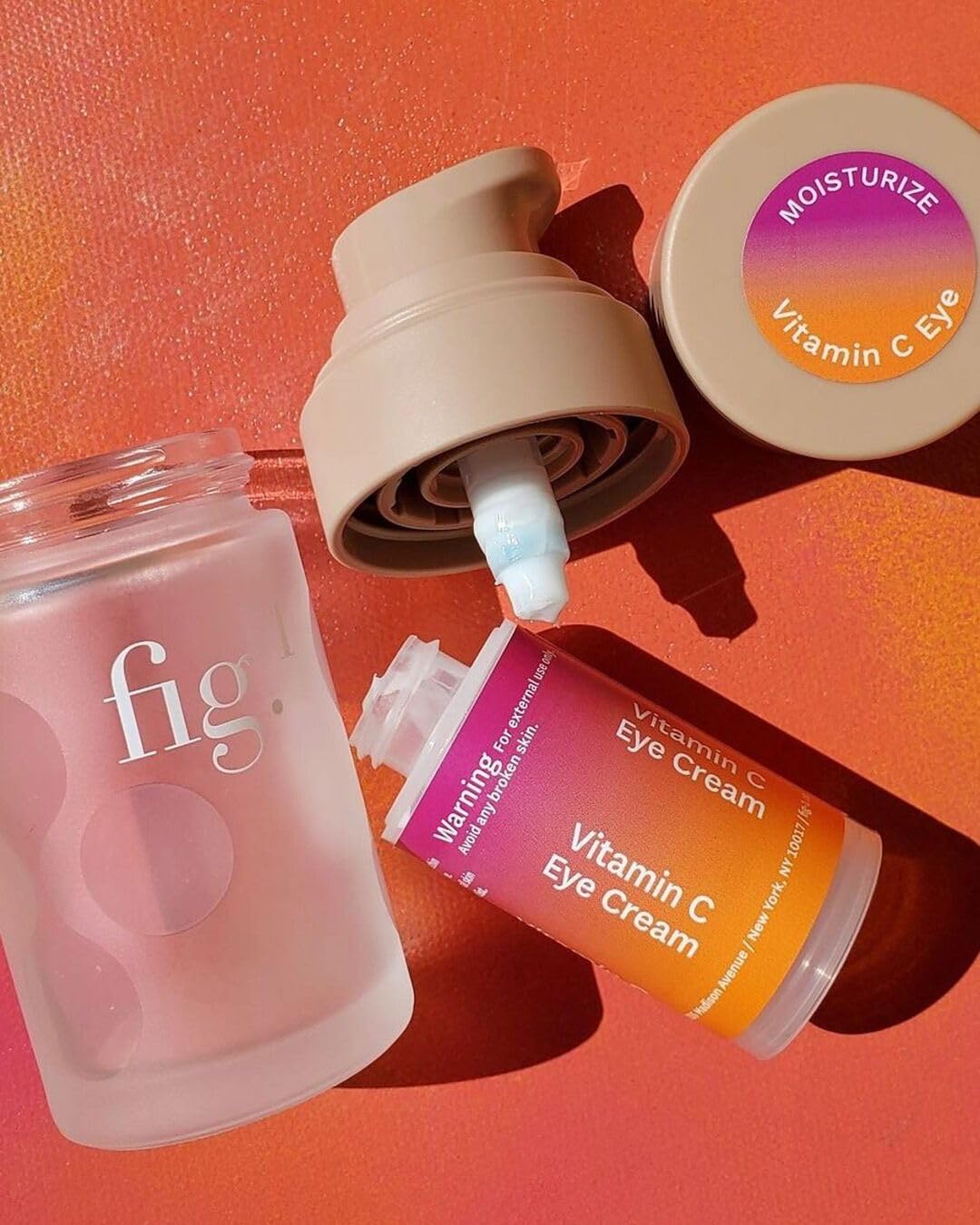 Best Vitamin C Eye Cream for Dark Circles & Wrinkles - Brightening & Anti-Aging Under Eye Treatment - Perfect for Morning & Night Skincare Routine