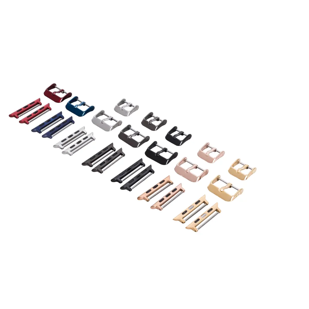 Slim Beige Leather Apple Watch Band with Gold Rivet - Premium Replacement Strap for Work, Gym & Everyday Wear