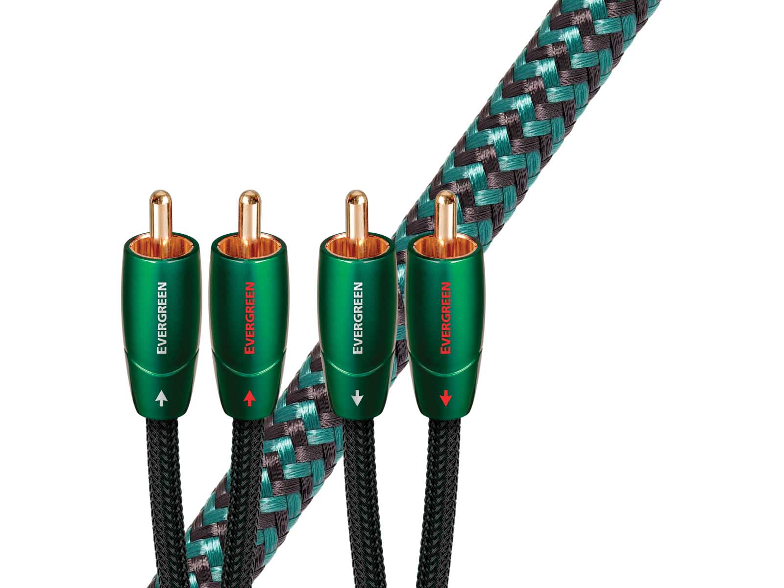 Audioquest Evergreen RCA Audio Cable - High-Performance Stereo Interconnect for Home Theater & Hi-Fi Systems | Perfect for Turntables, Amplifiers & Speakers