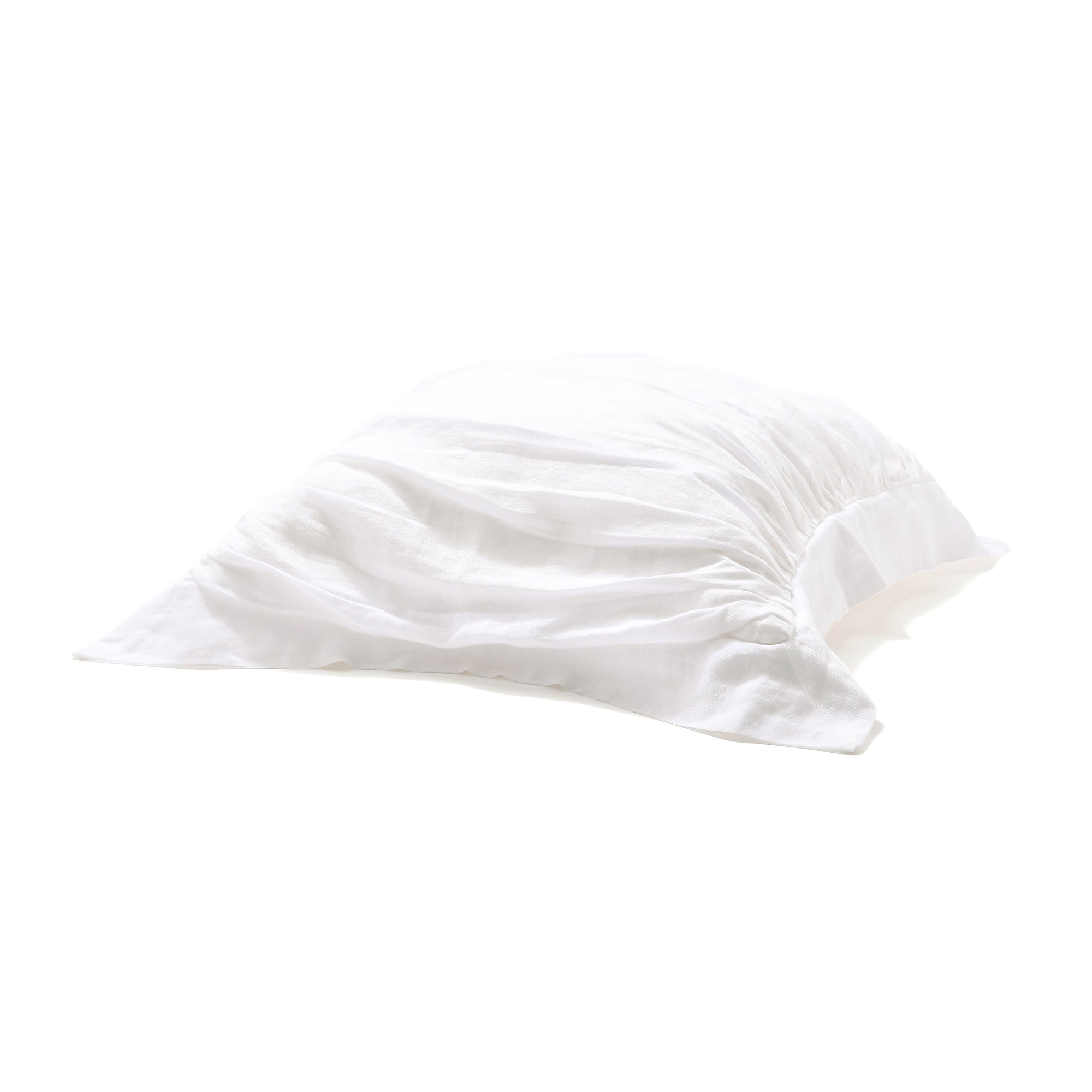 Premium 18x18 Inch White Flange Cushion Cover - Soft Washable Decorative Pillow Case for Sofa, Bed, Chair & Home Decor