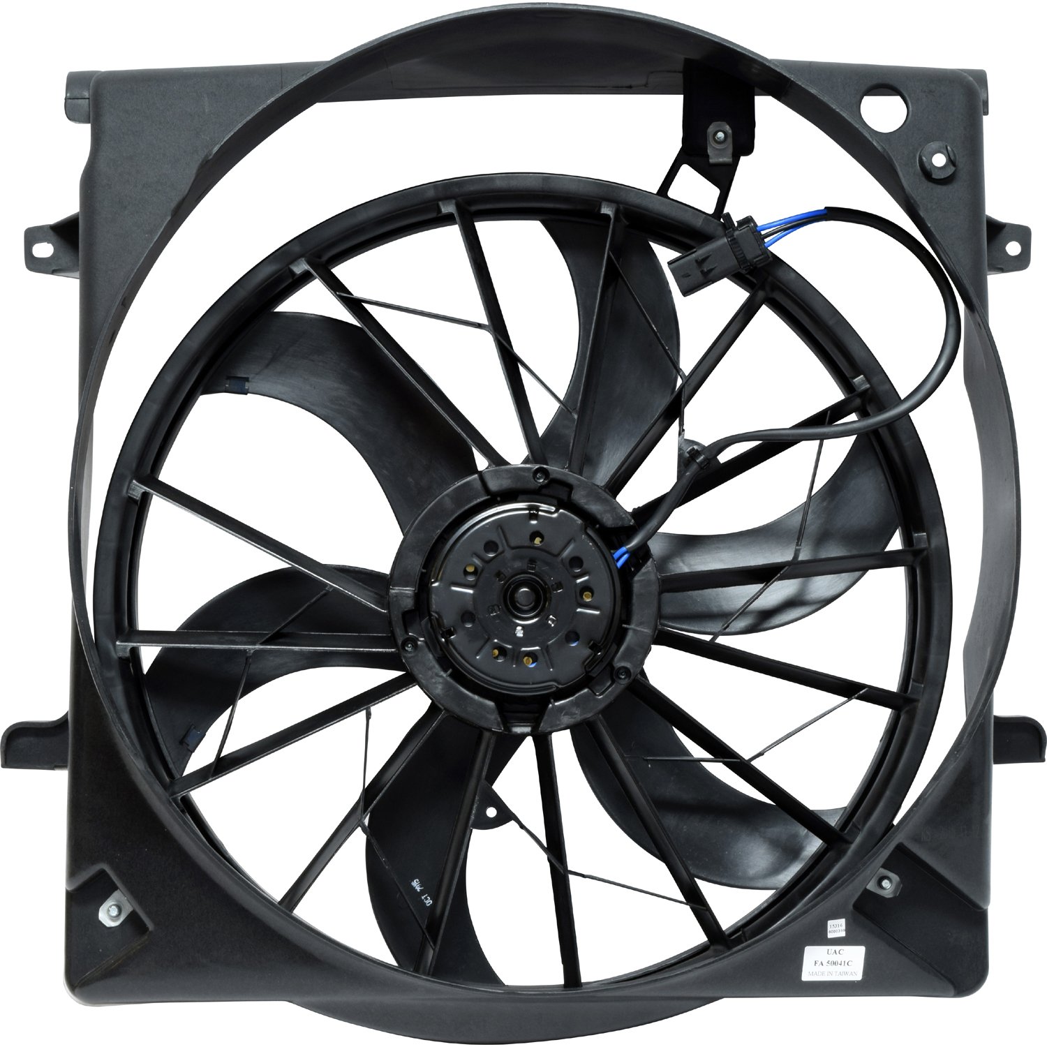 Universal Air Conditioner FA 50041C Dual Radiator & Condenser Fan Assembly Replacement - Compatible with Multiple AC Units - Perfect for Home, Office & Automotive Cooling Systems