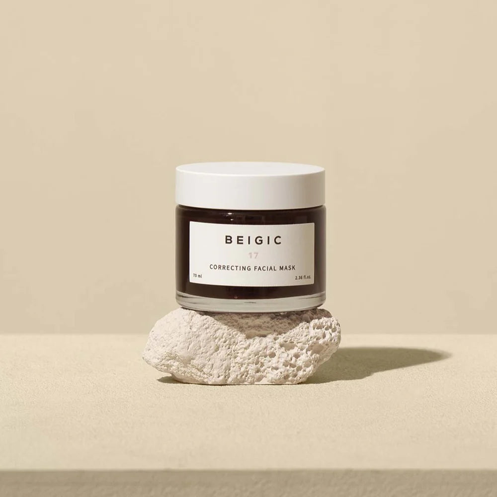 BEIGIC Correcting Facial Mask 70ml - Anti-Aging & Skin Brightening Treatment for Face & Neck - Perfect for Night Care & Spa Days