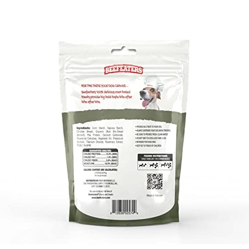 Beefeaters Mini Knotted Bone Chicken Flavor Dog Treats - 12ct | Rawhide-Free, All-Natural, No Artificial Flavors | Healthy Digestion & Teeth Cleaning | Training Treats for Small, Medium & Large Dogs | Perfect for Reward, Training & Dental Care