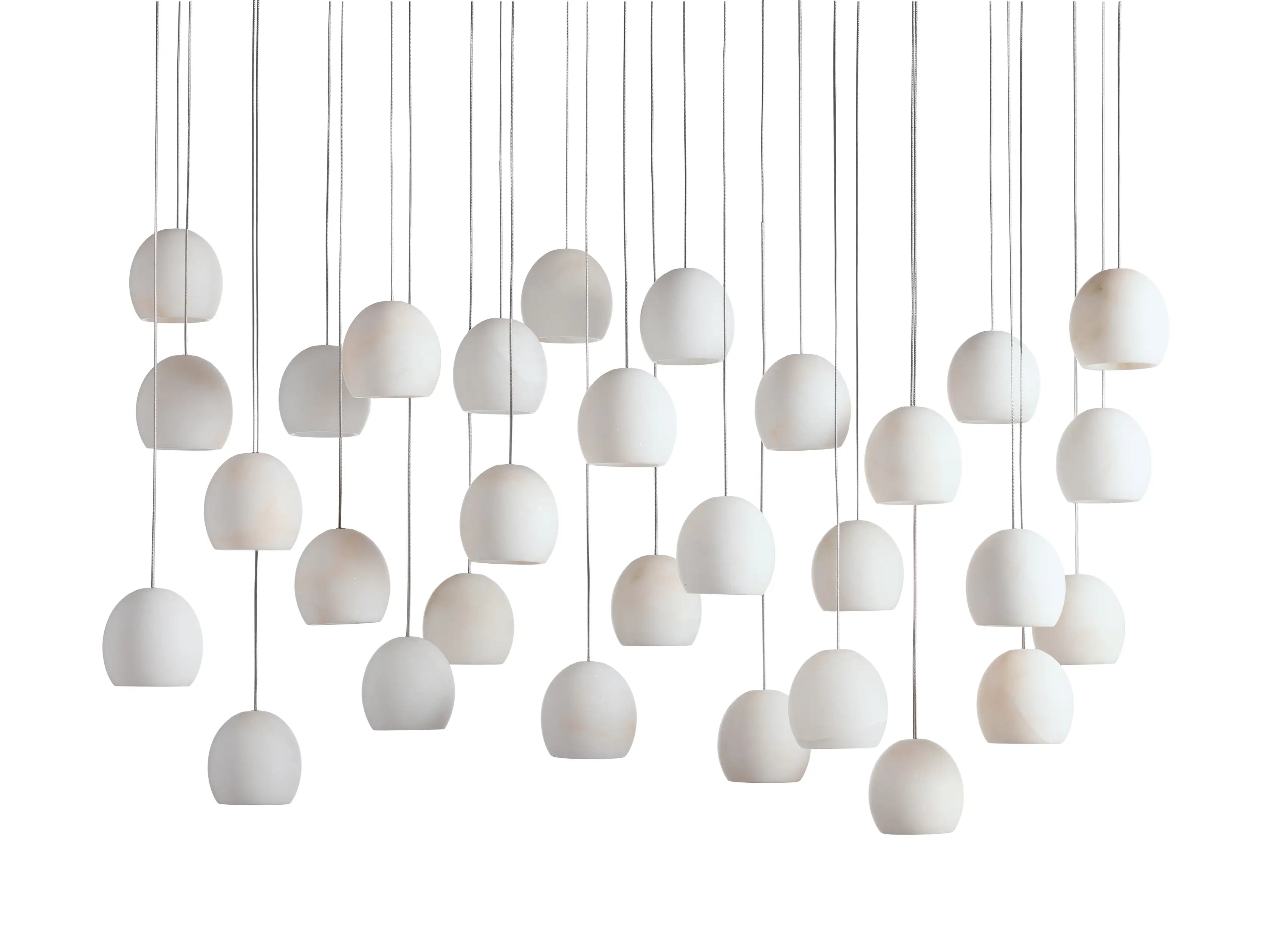 Maeva Round Alabaster Chandelier - 13