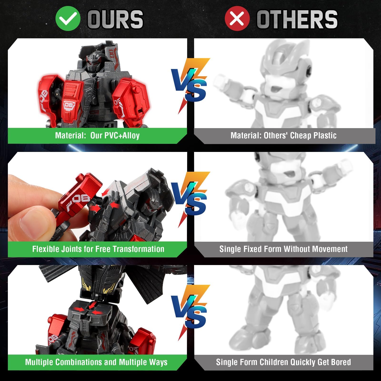 4-in-1 STEM Transforming Robot Dinosaur Toys - Educational Building Toys for Kids Ages 5-10, 11 Shape-Changing Dinosaur to Robot Toy Set - Perfect Birthday Gift for Boys & Girls | STEM Learning, Creative Play & Dinosaur Lovers