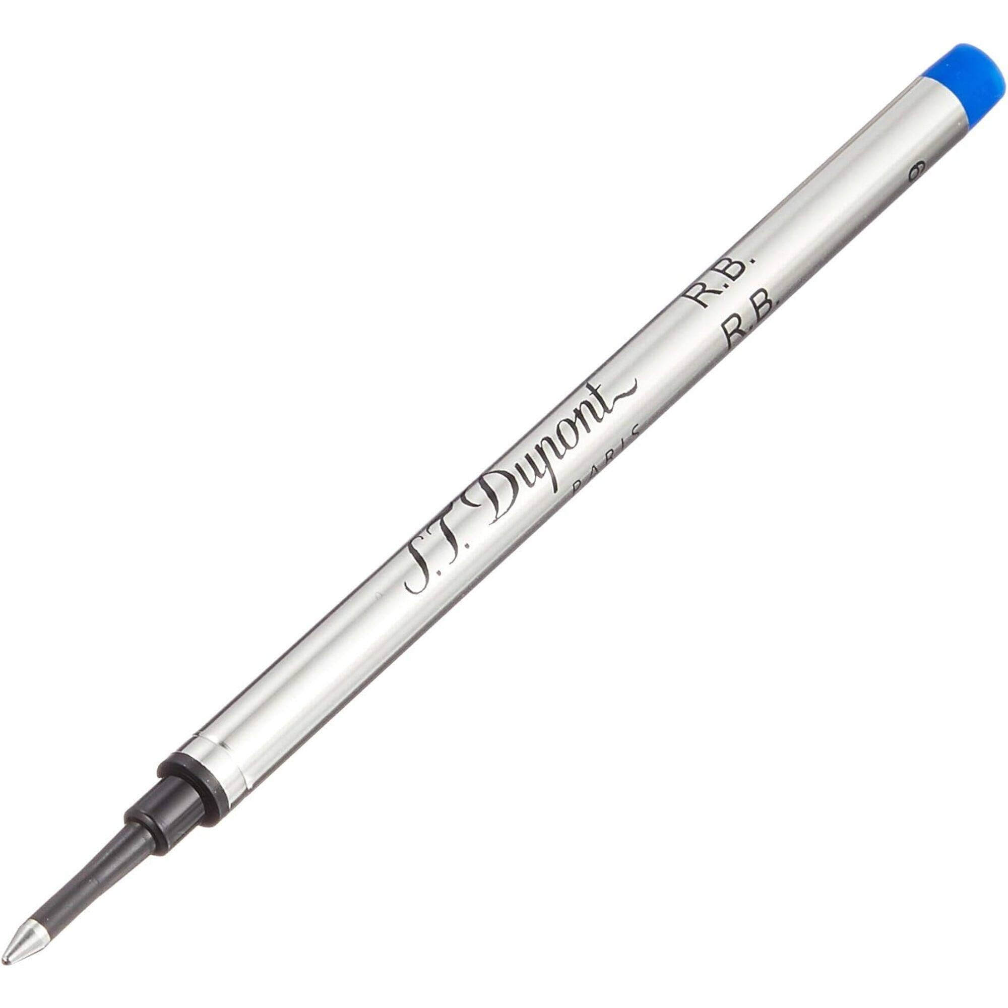 S.T. Dupont Rollerball Medium Blue Ink Refills 040840 (Pack of 10) - Premium Replacement Cartridges for Luxury Pens, Perfect for Office, Business Signatures & Everyday Writing
