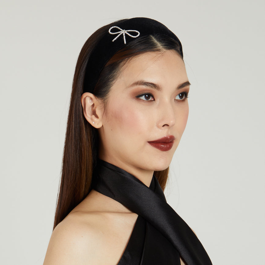 Clara Velvet Headband for Women - Soft & Stretchy Hair Accessory for Workouts, Yoga, and Everyday Style