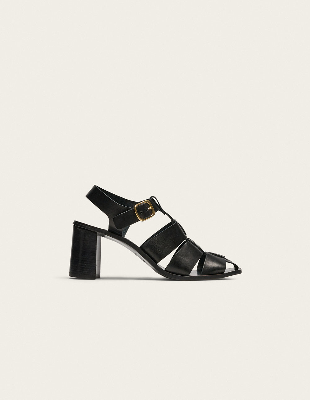 Flango Black Leather High Heel Sandals - Elegant Women's Dress Shoes for Parties, Weddings & Evening Events