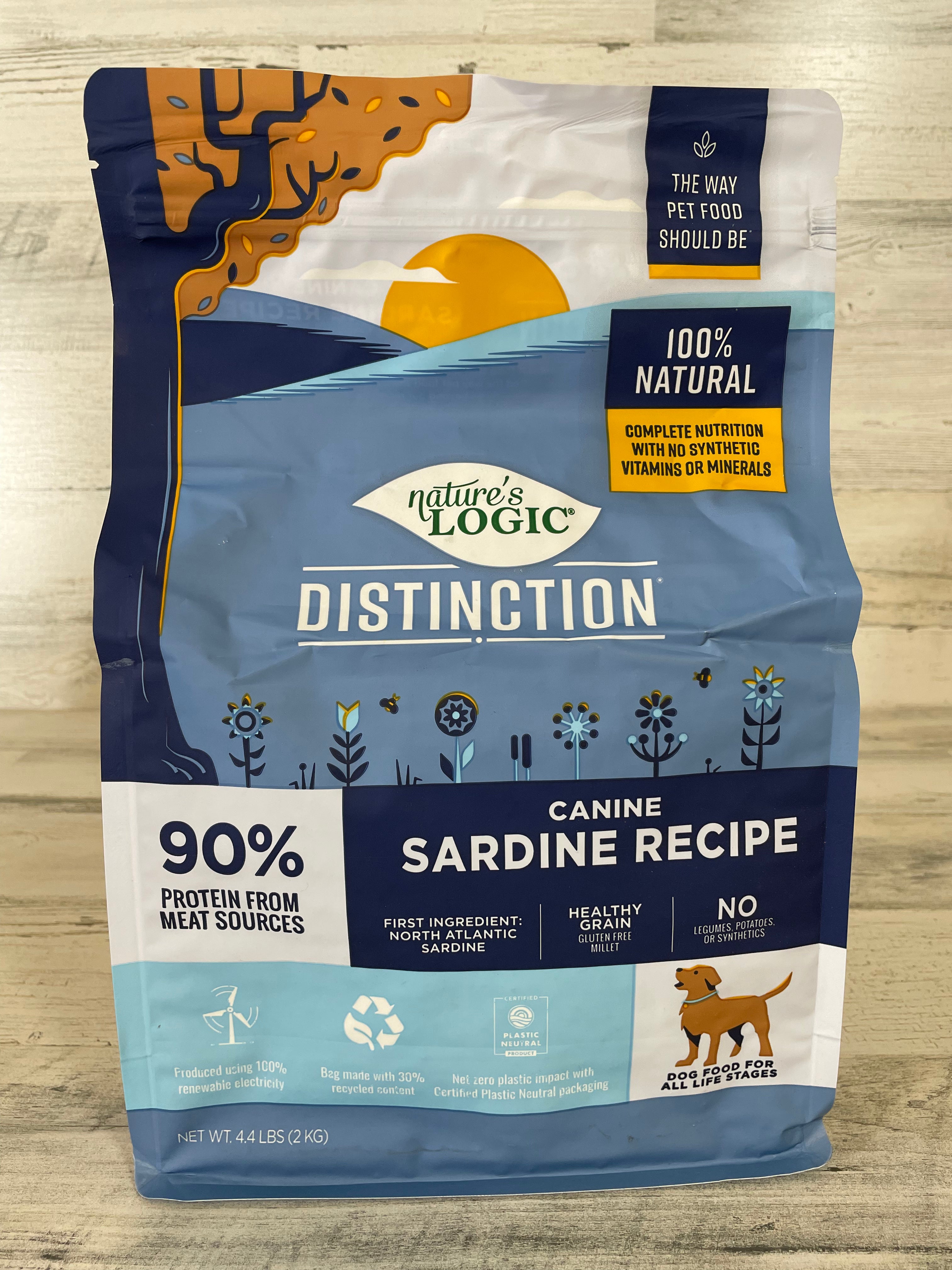 Nature’s Logic Distinction Sardine Recipe Dry Dog Food - Premium Natural Nutrition for Adult Dogs - Perfect for Sensitive Stomachs & Skin Allergies