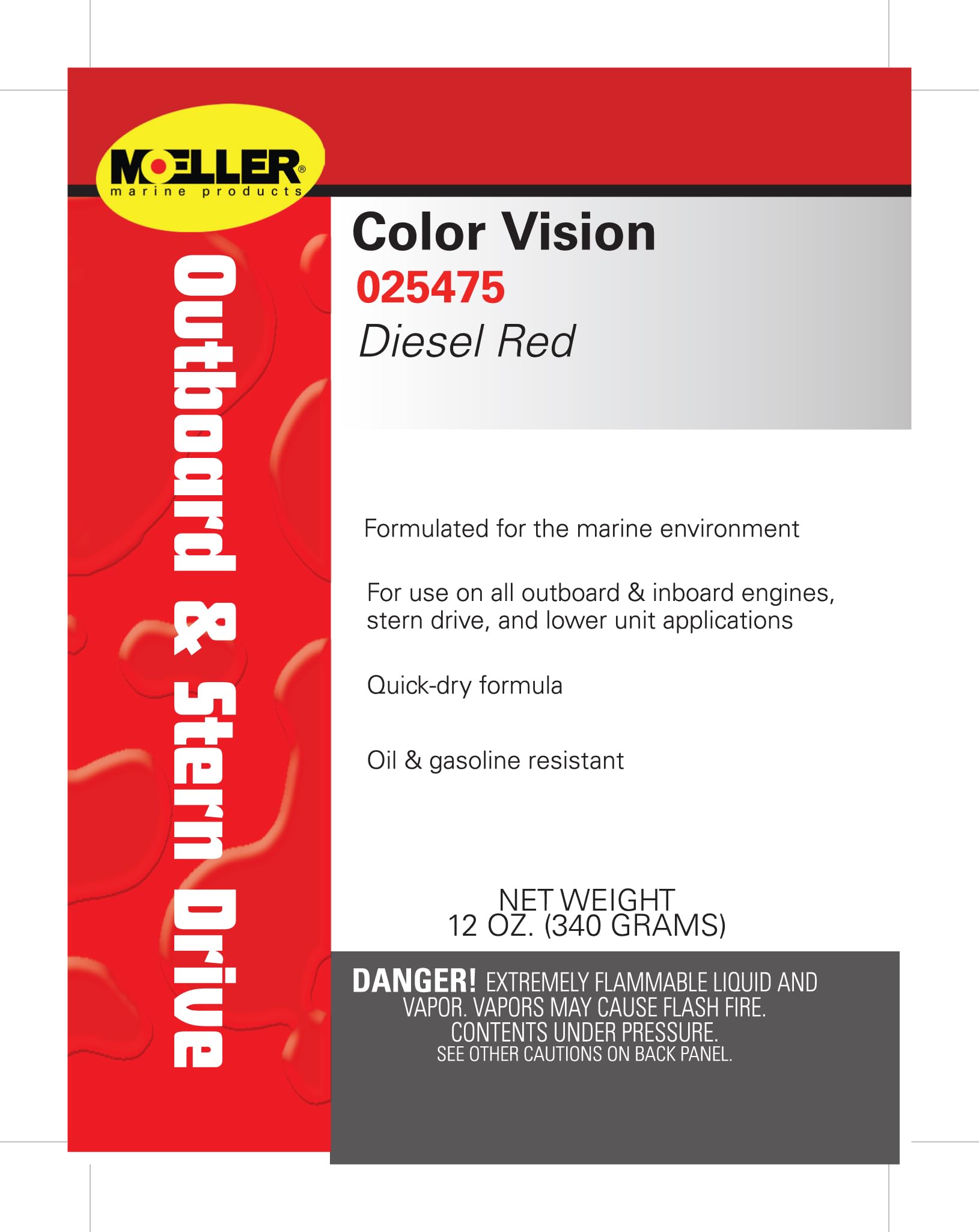 Diesel Red Paint Color - Premium Color Vision Paint for Cars, Trucks & DIY Projects | Perfect for Automotive Touch-Ups & Home Decor