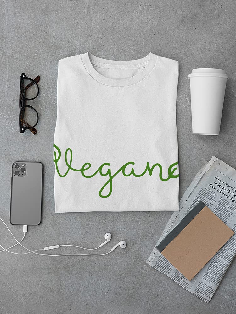 Eco-Friendly Green Plants Vegan Lettering T-Shirt for Men - Sustainable Fashion for Casual Wear & Everyday Outfits