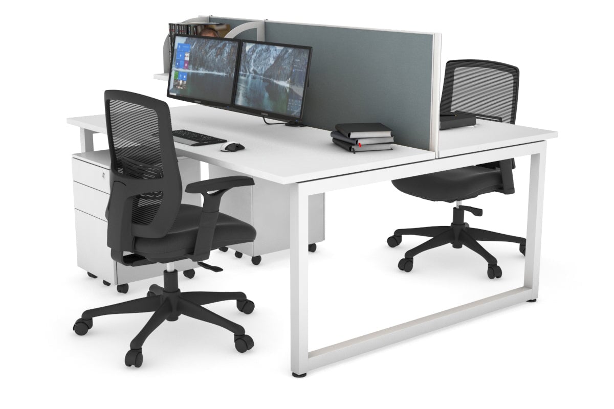 Quadro Loop Legs 2 Person Office Workstation - 47.2