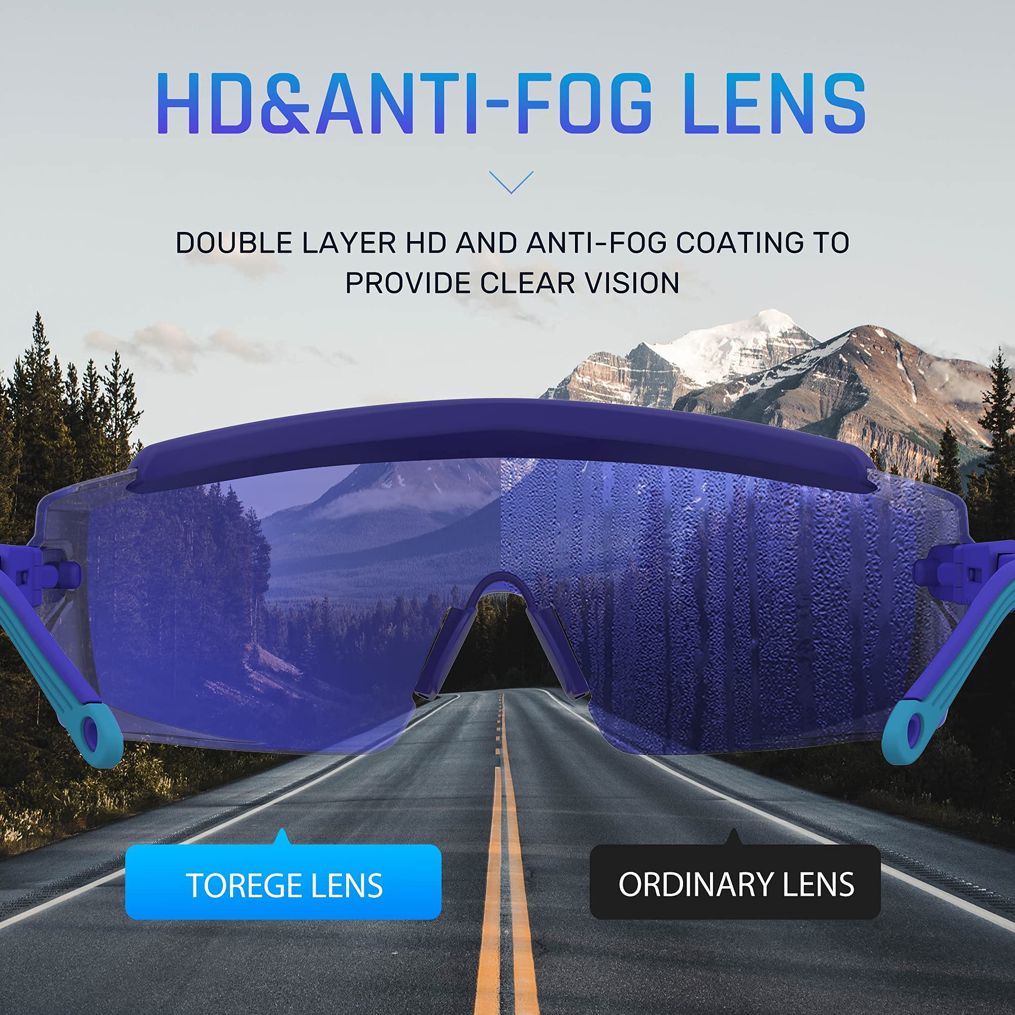 Anti Fog Safety Glasses - Protective Goggles with Adjustable Strap & Scratch-Resistant Lenses for Work, DIY, Lab, and Outdoor Activities
